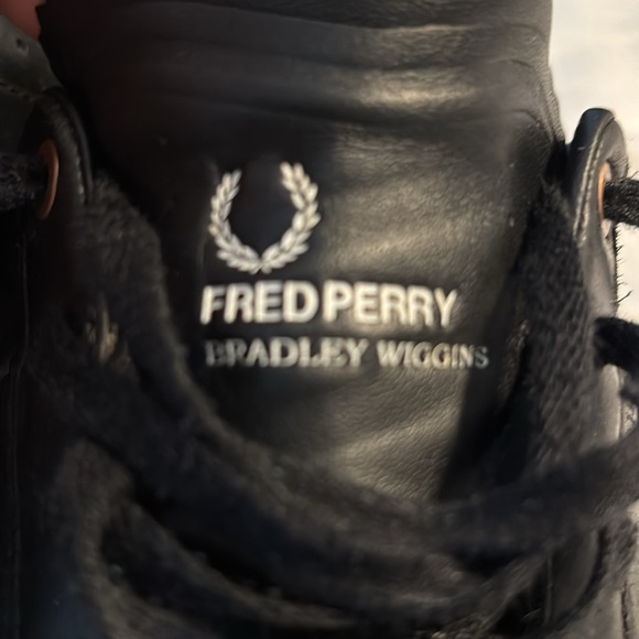 Fred Perry Leather Bradley Wiggins Shoes Sz 10 - Picture 2 of 6